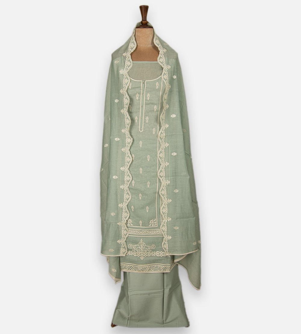 Green Mul Cotton Salwar