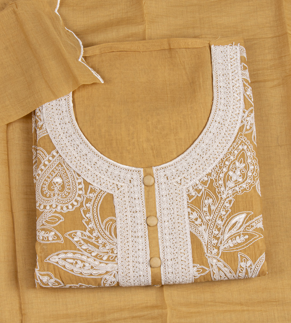 Yellow Mul Cotton Salwar