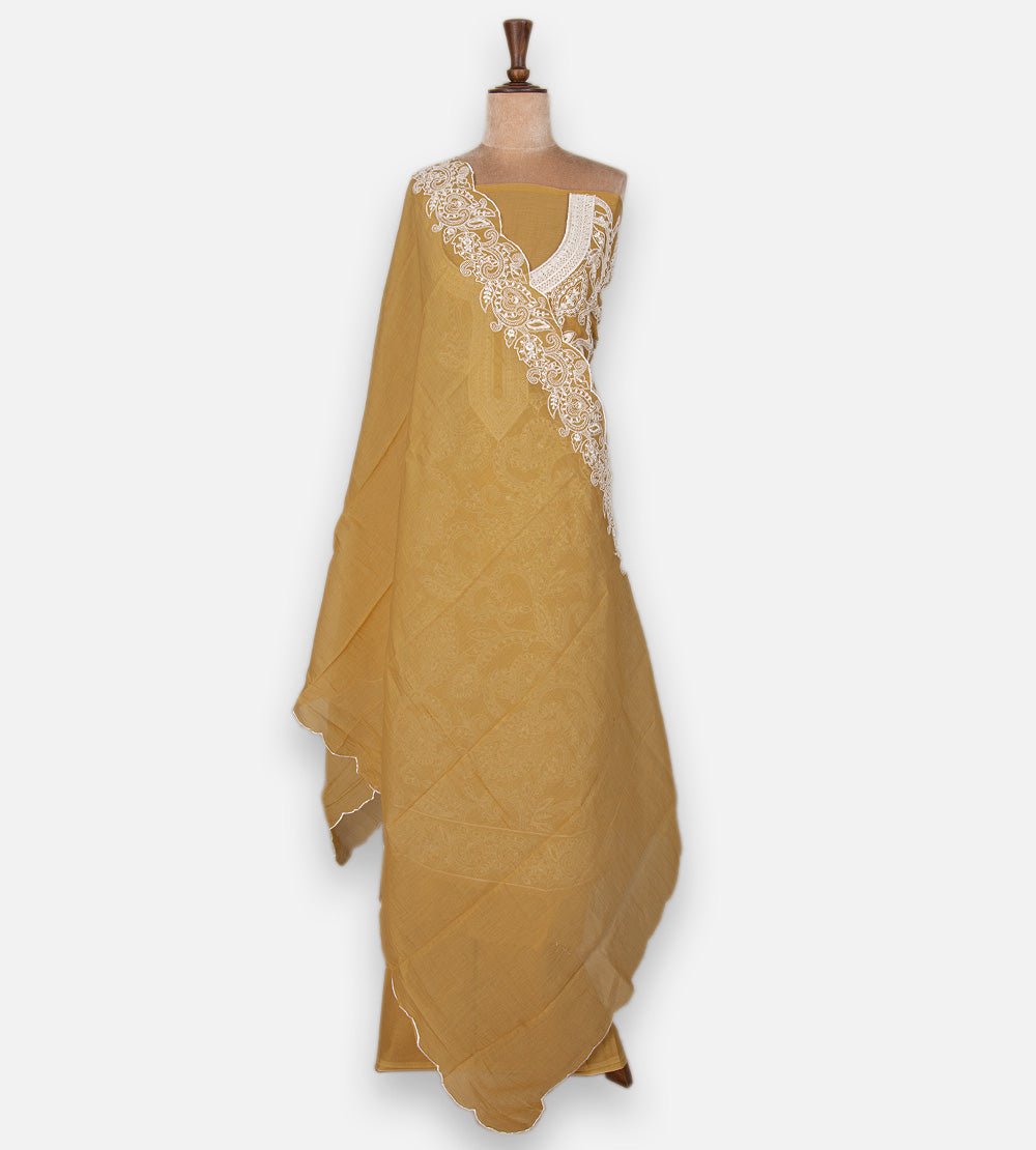 Yellow Mul Cotton Salwar