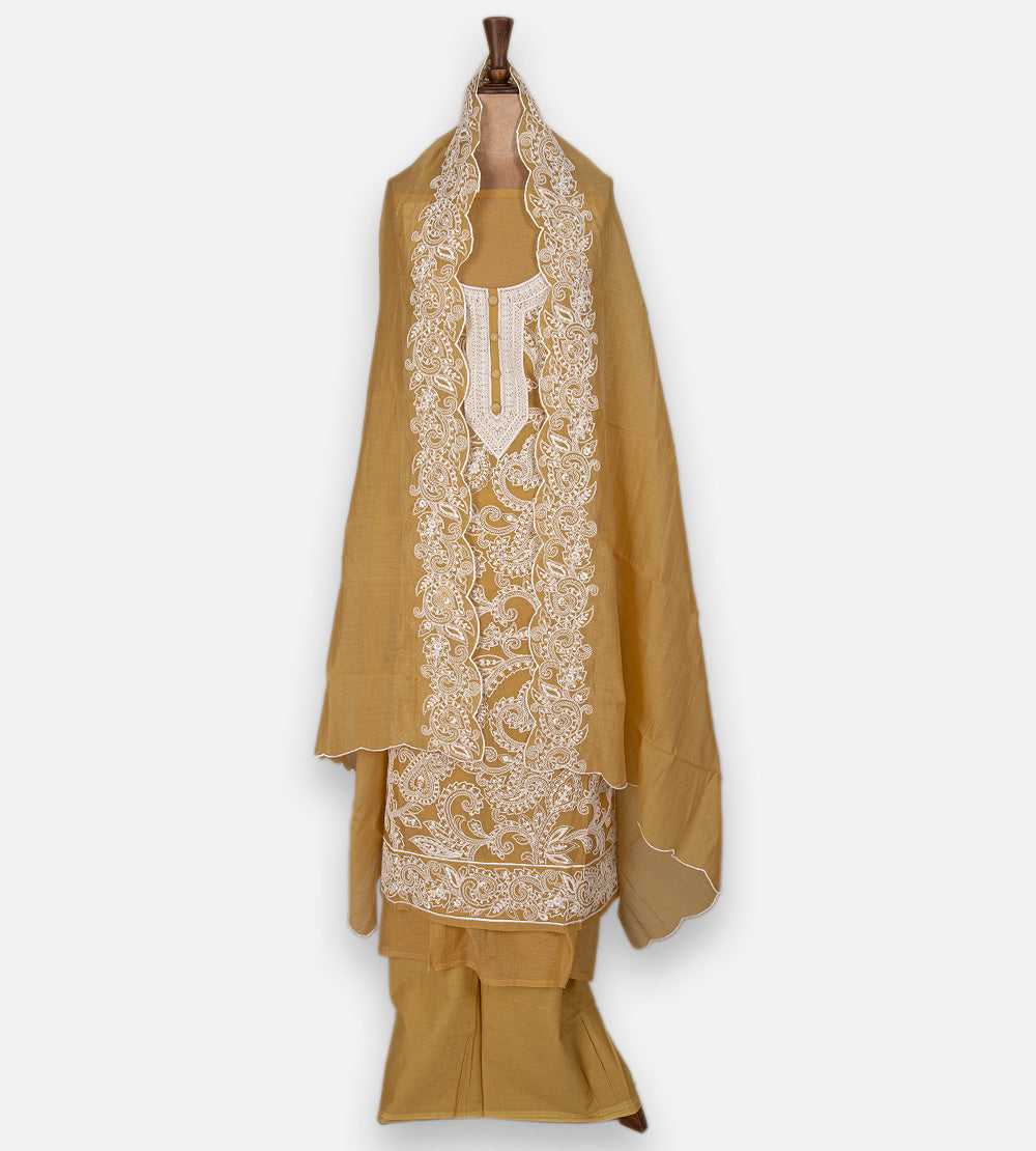 Yellow Mul Cotton Salwar