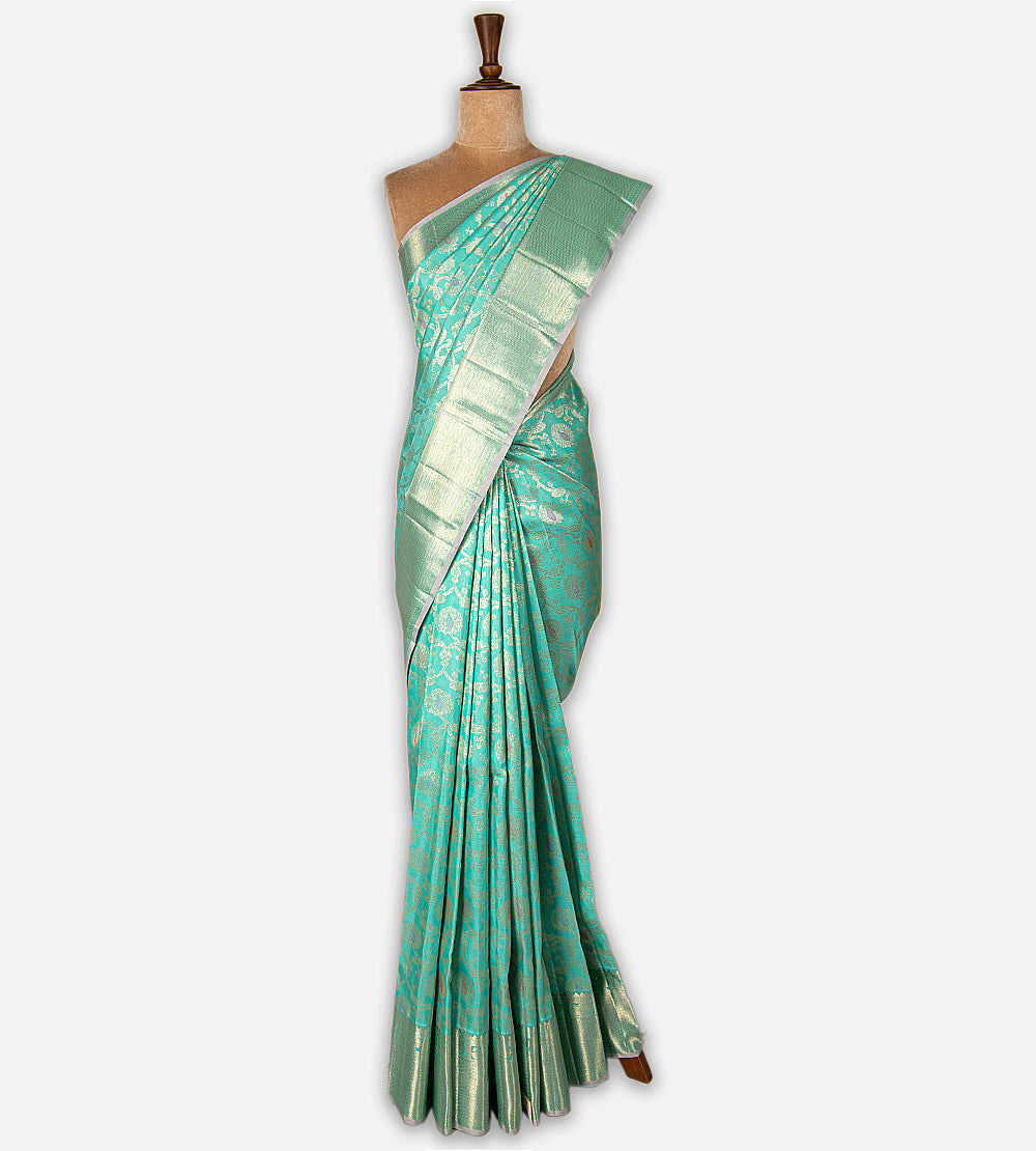 Blue Kanchipuram Silk Saree