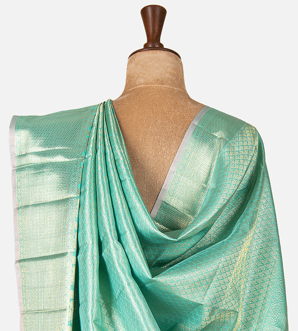 Blue Kanchipuram Silk Saree
