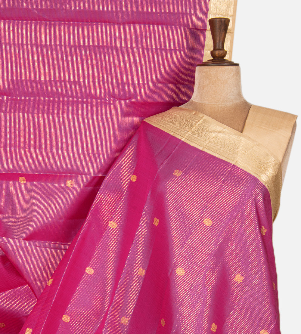 Pink Kanchipuram Silk Saree