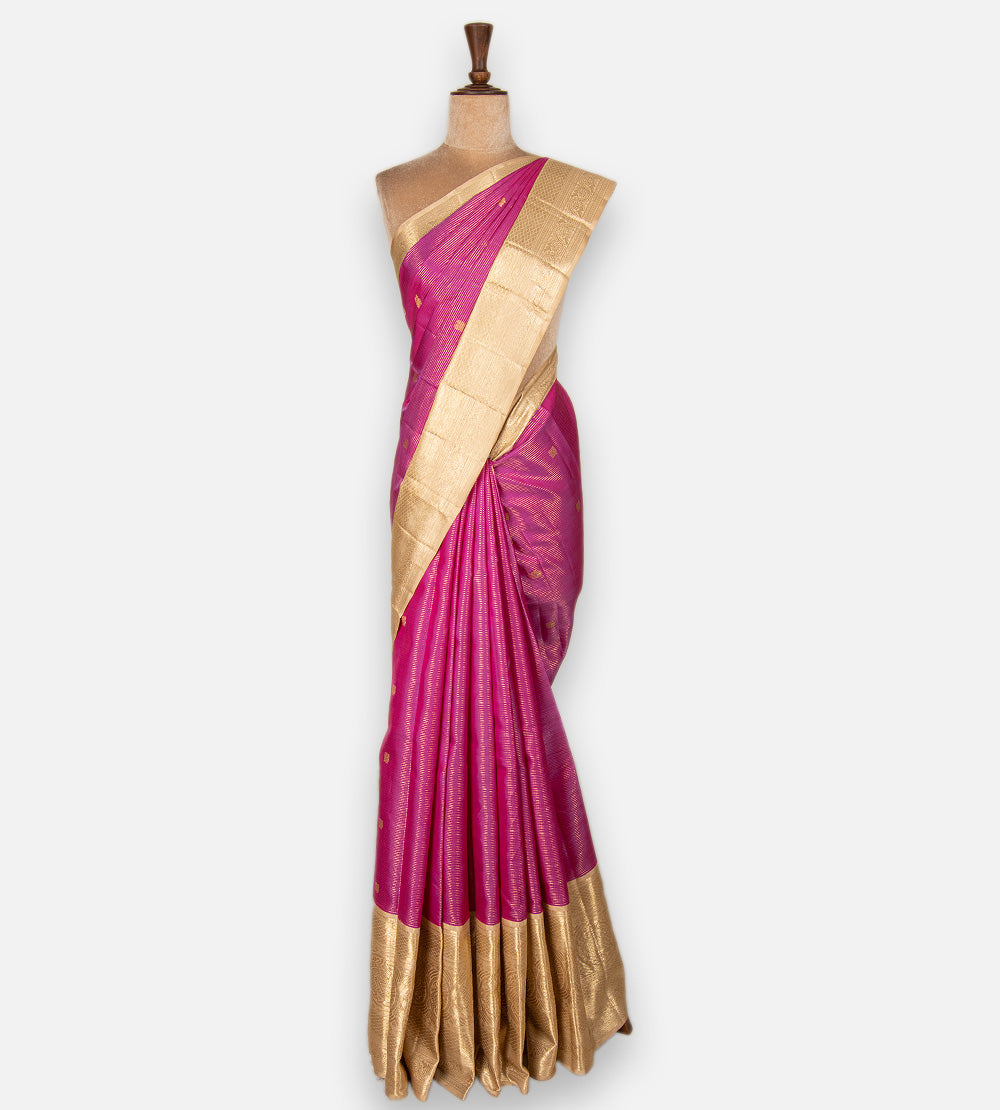 Pink Kanchipuram Silk Saree