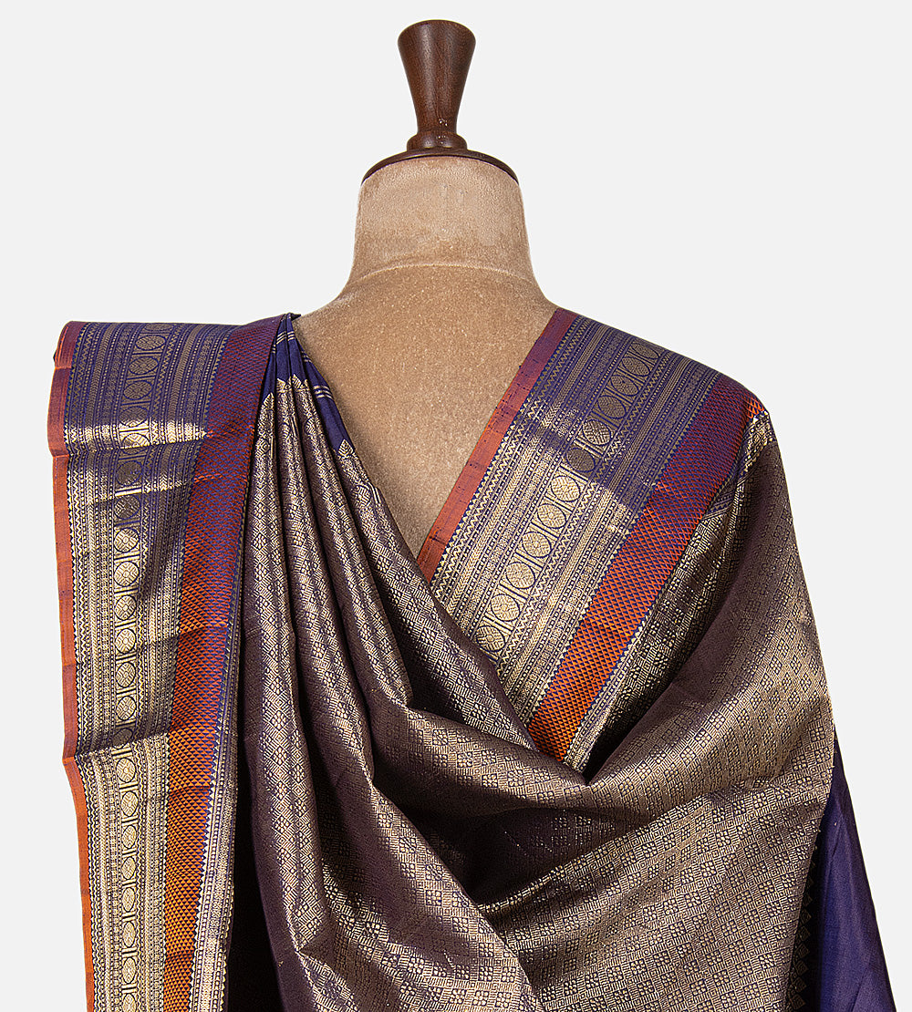 Blue Kanchipuram Silk Saree