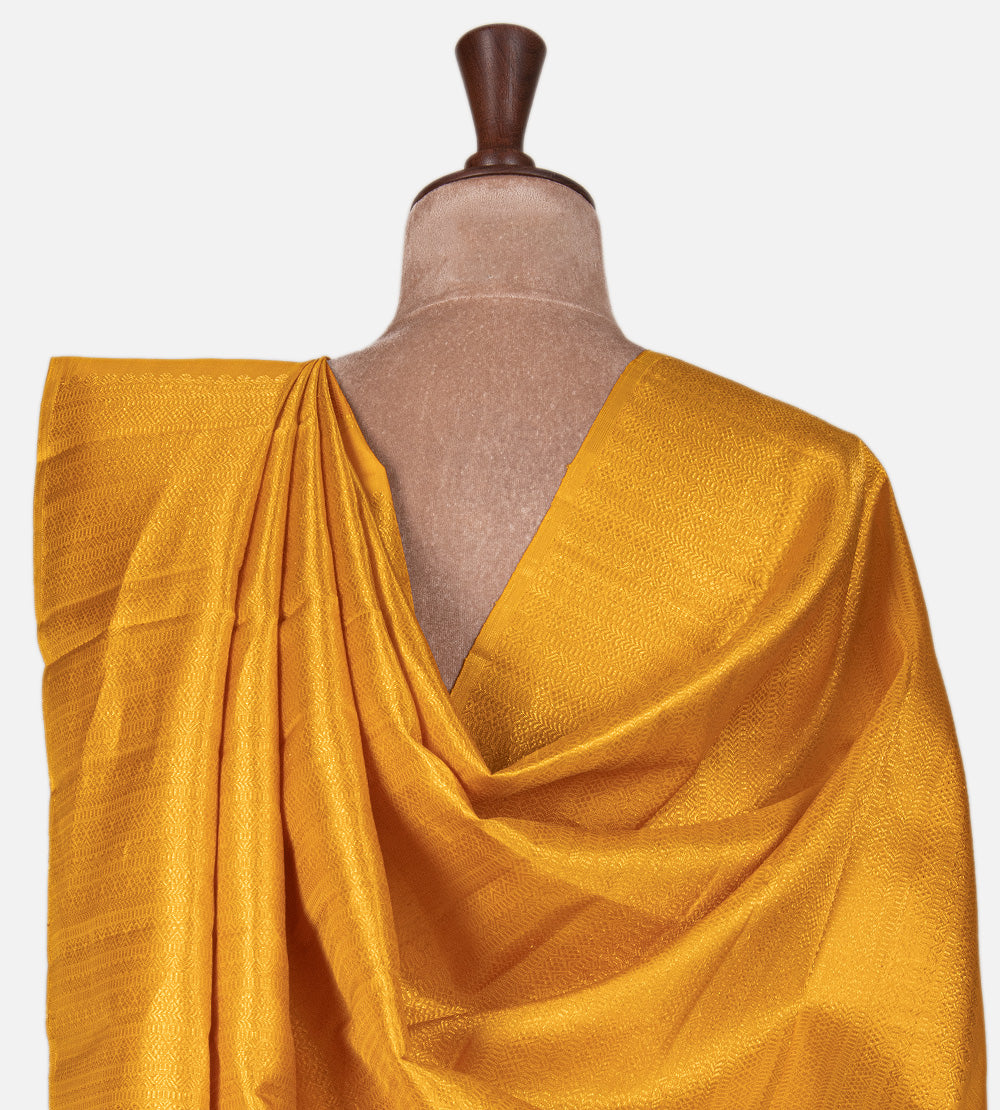 Yellow Kanchipuram Silk Saree