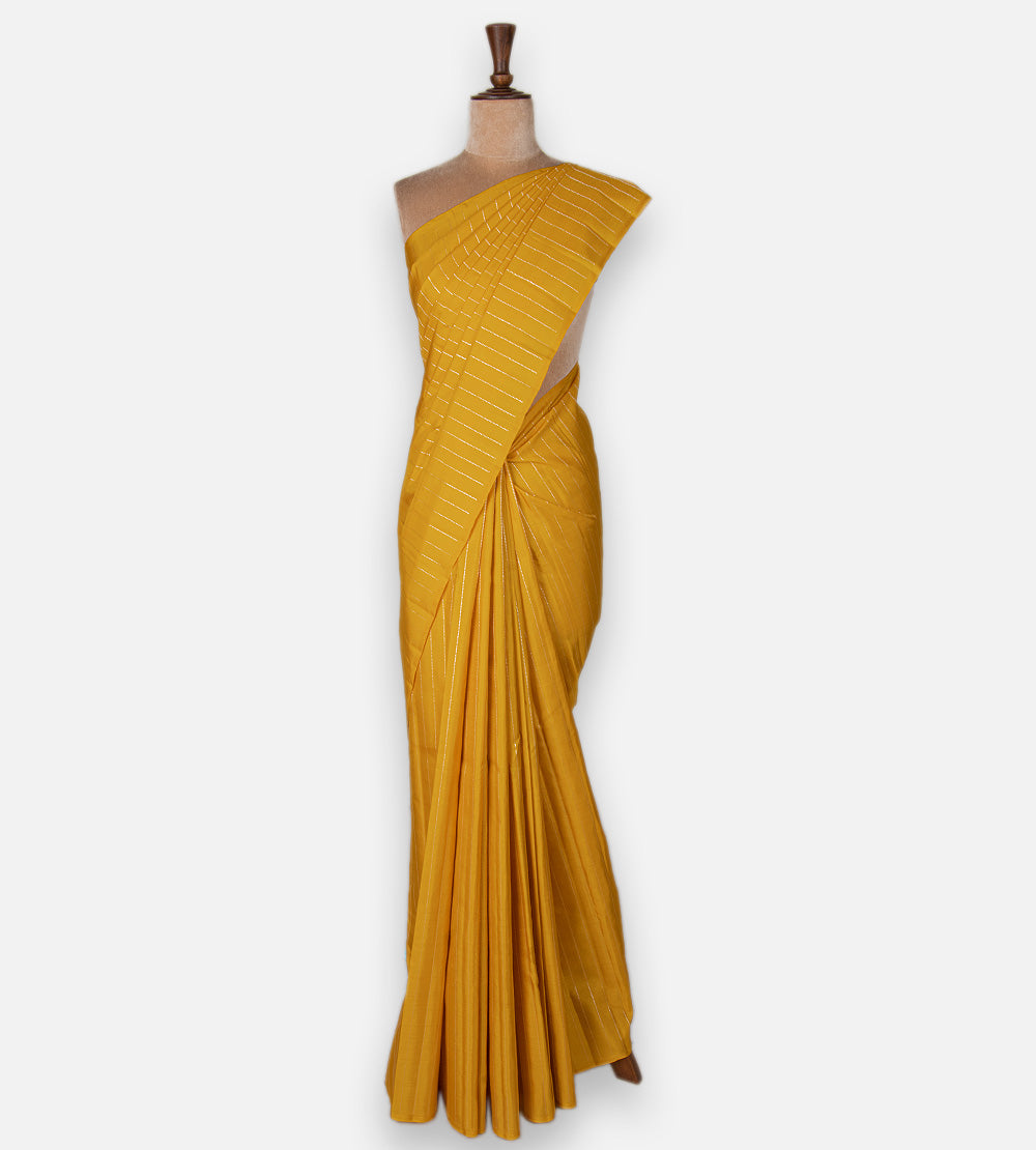 Yellow Kanchipuram Silk Saree