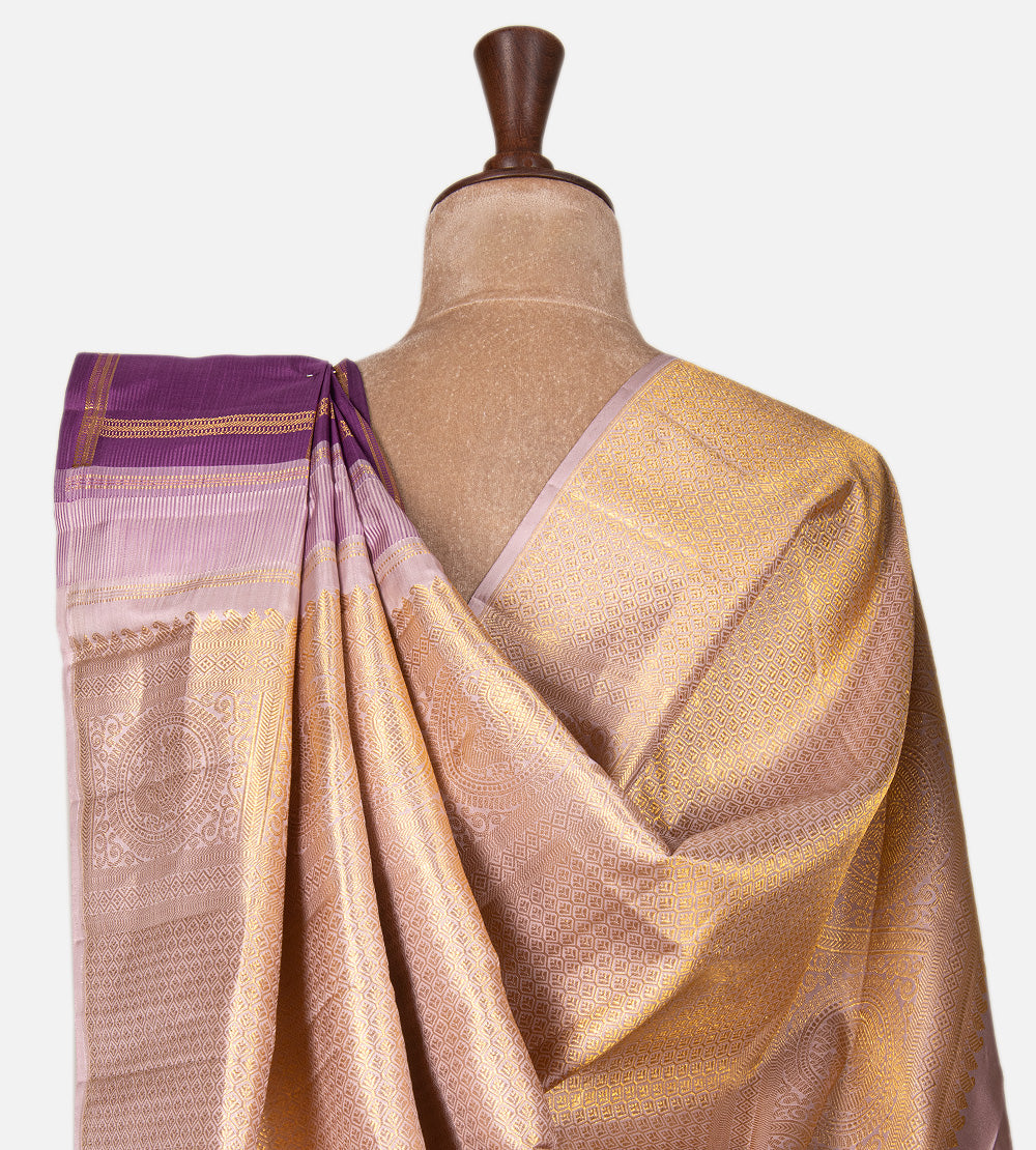Purple Kanchipuram Silk Saree