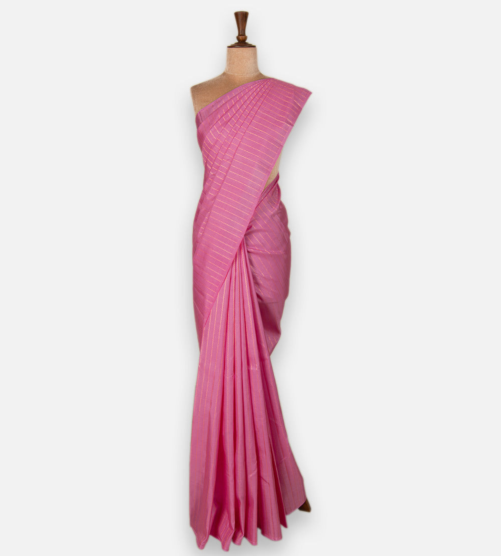Pink Kanchipuram Silk Saree