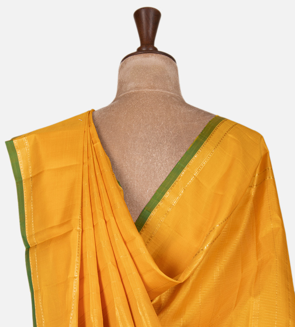 Yellow Kanchipuram Silk Saree