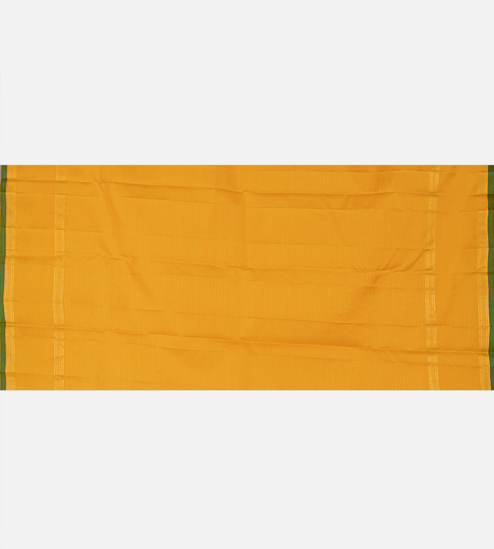Yellow Kanchipuram Silk Saree