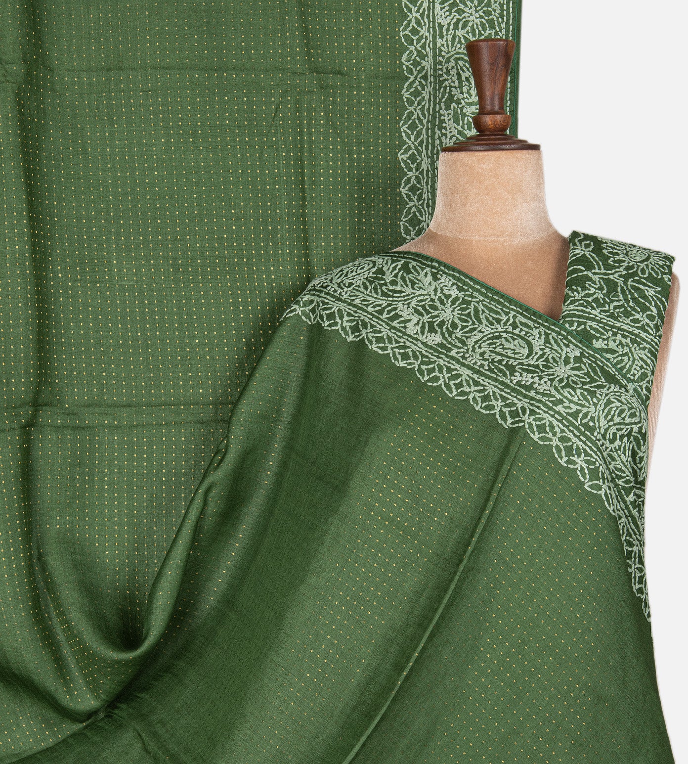 Green Tussar Saree