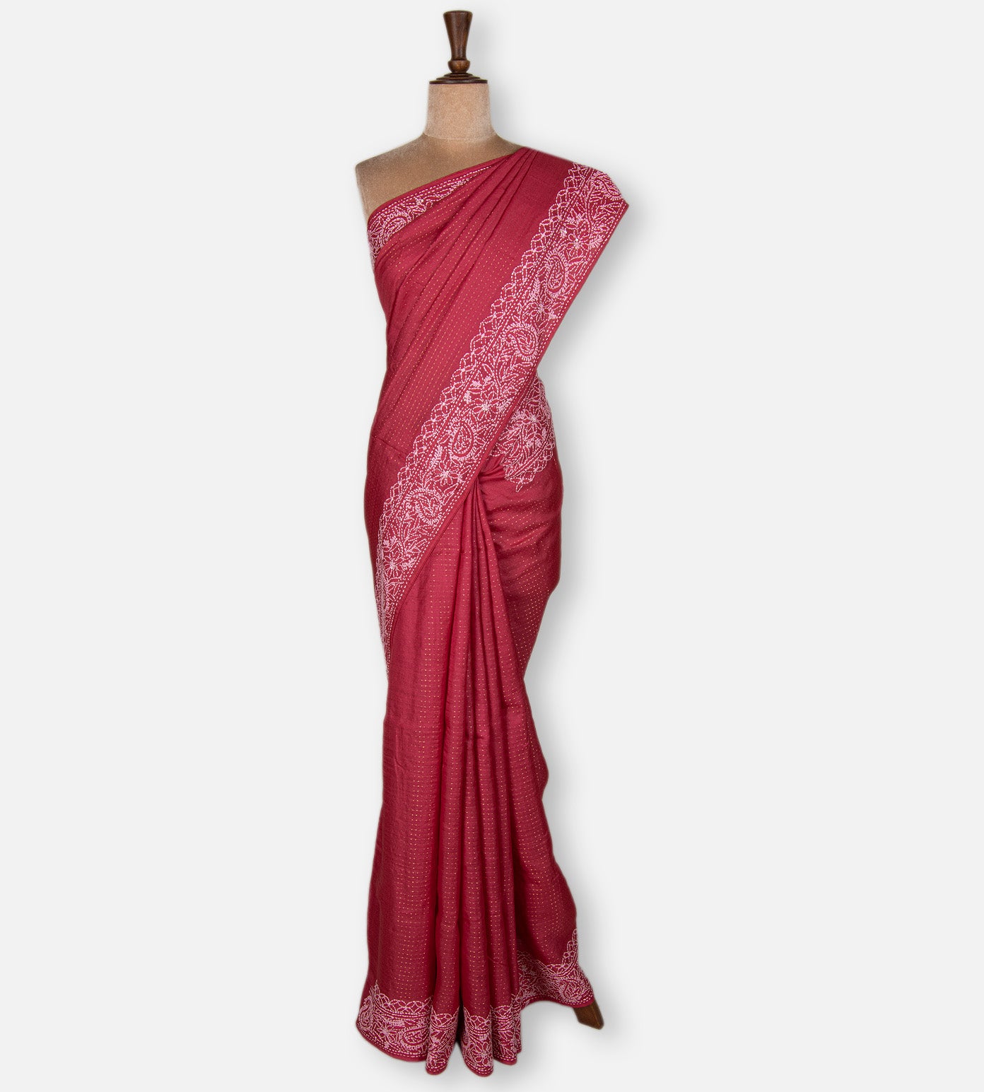 Pink Tussar Saree