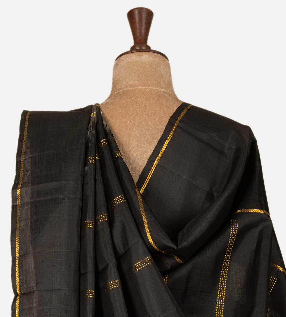 Grey Kanchipuram Silk Saree