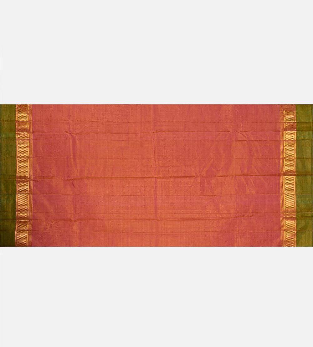 Yellow Kanchipuram Silk Saree