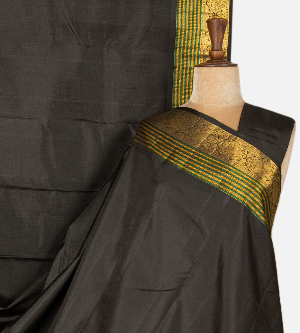Black Kanchipuram Silk Saree