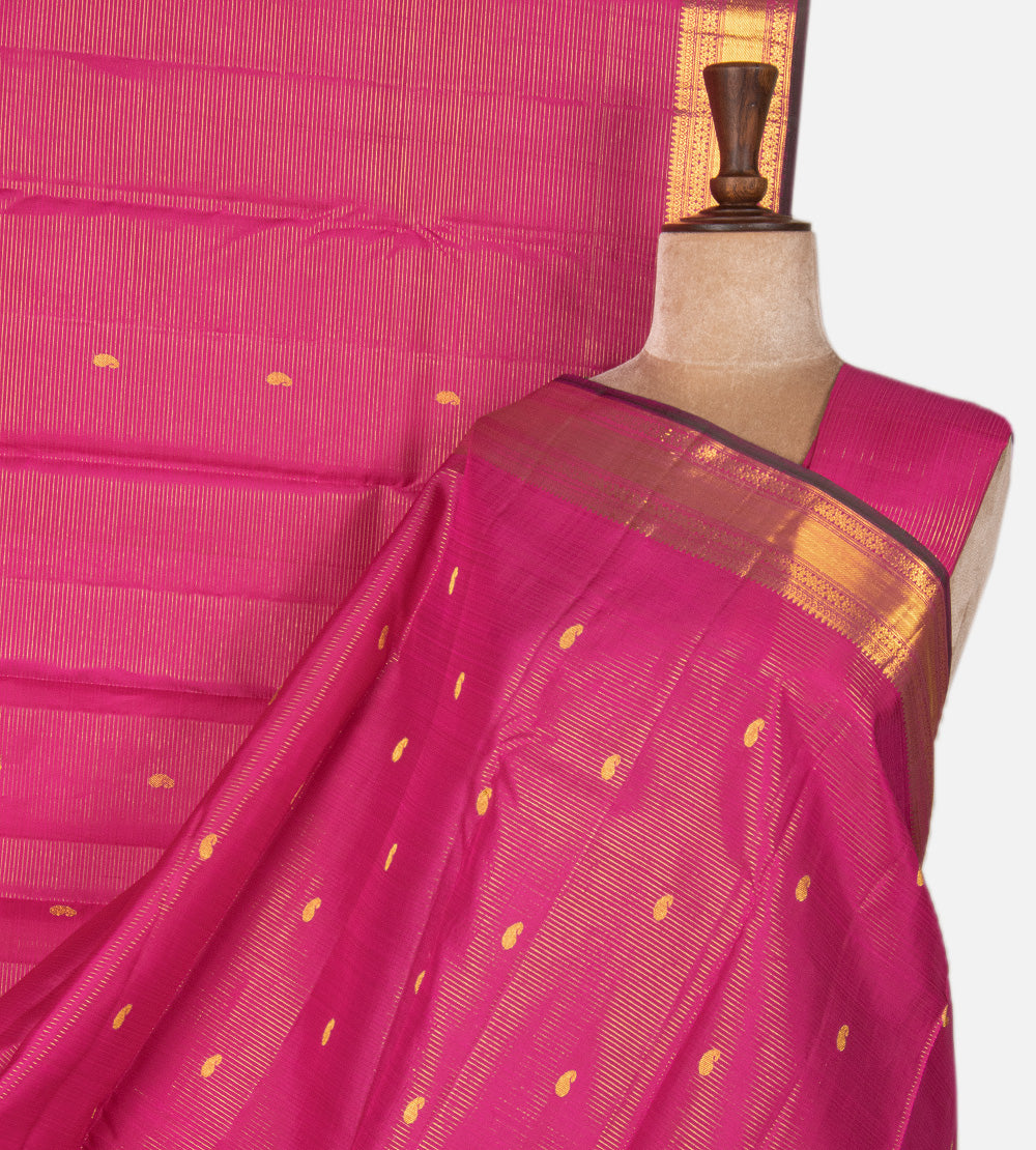 Pink Kanchipuram Silk Saree