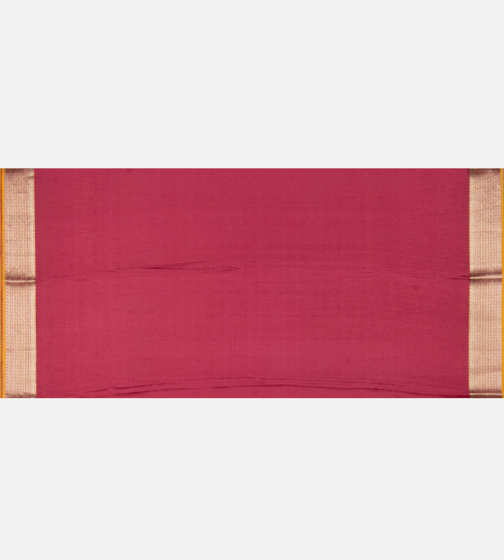 Pink Banarasi Crepe Saree