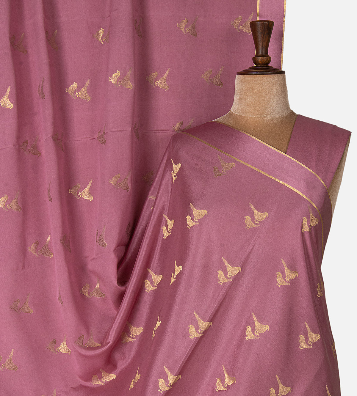 Pink Mysore Silk Saree