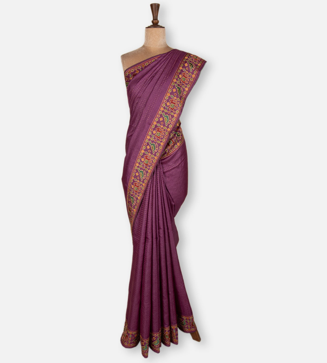 Purple Tussar Saree