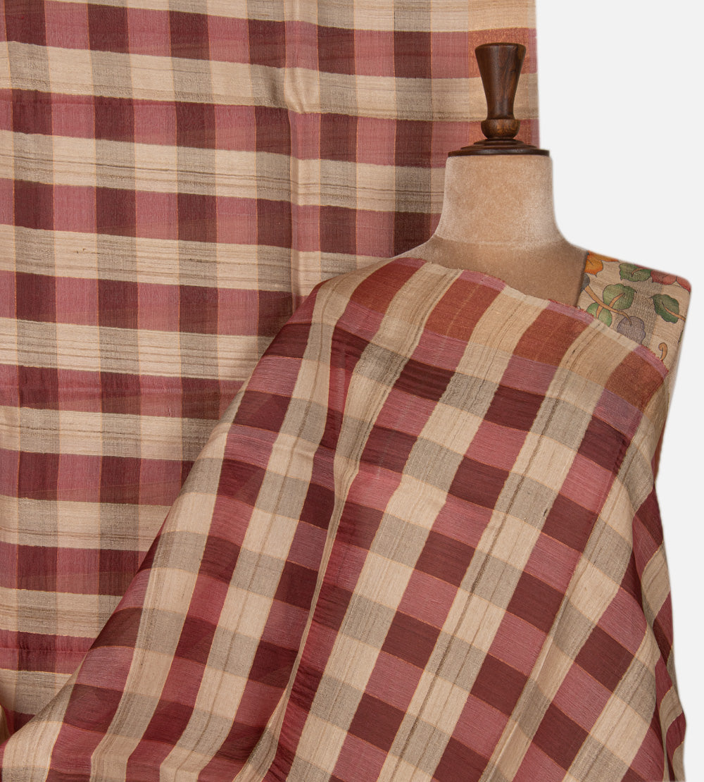 Multicolour Tussar Saree
