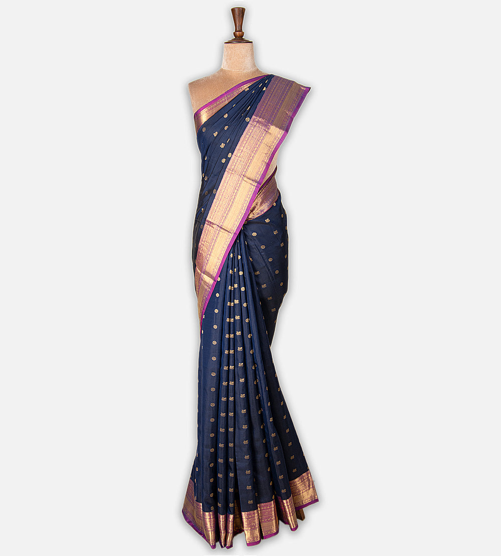 Blue Soft Silk Saree