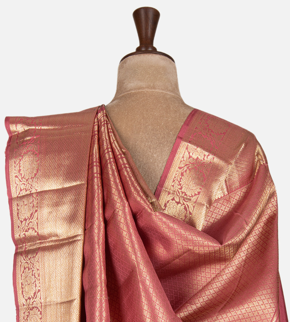 Pink Kanchipuram Silk Saree