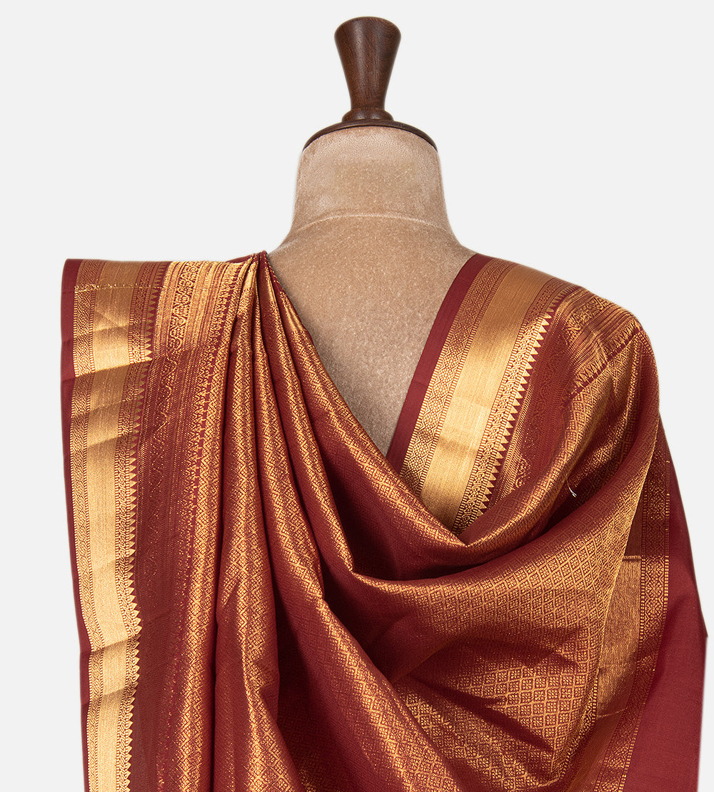 Maroon Soft Silk Saree