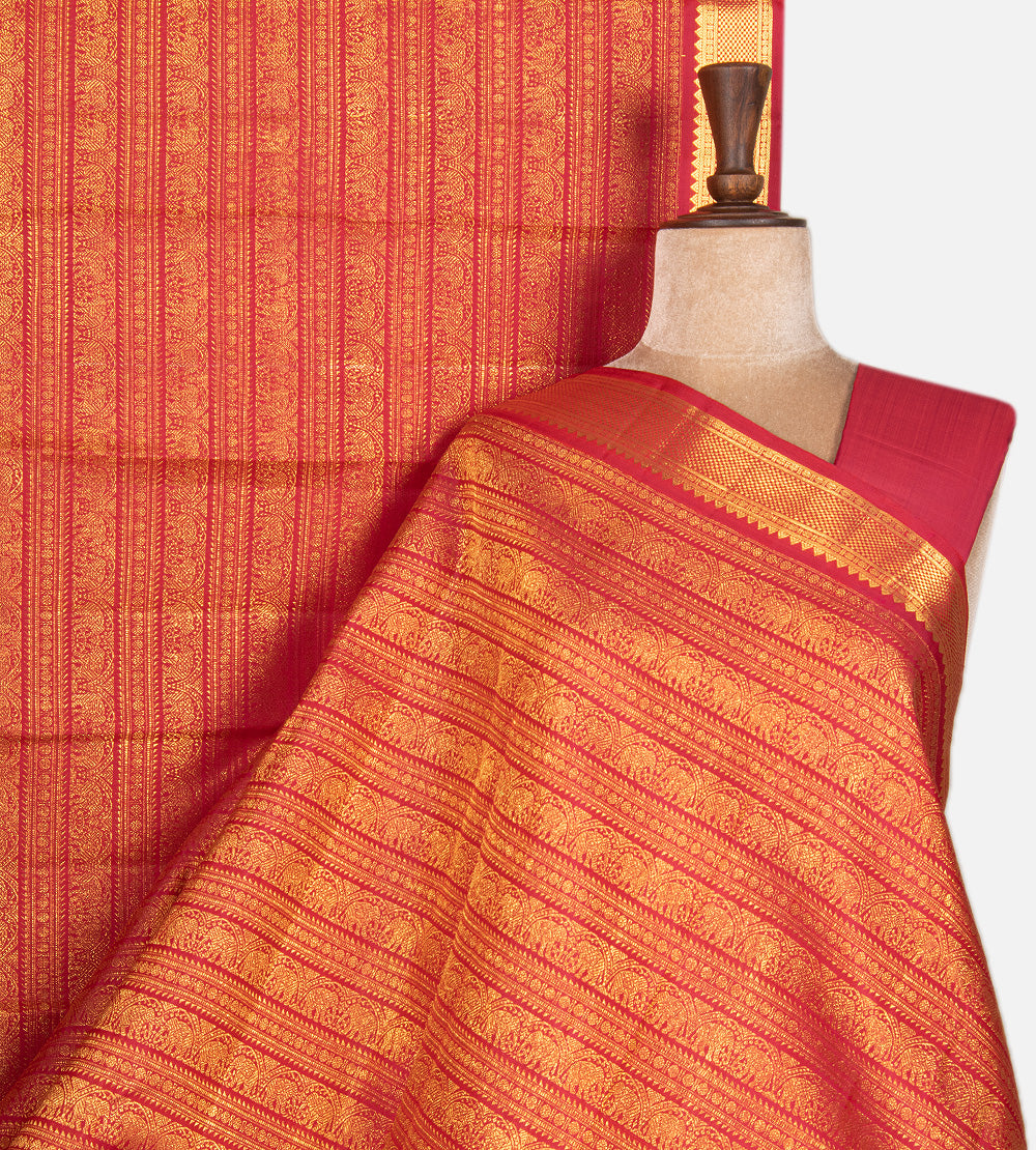 Pink Kanchipuram Silk Saree