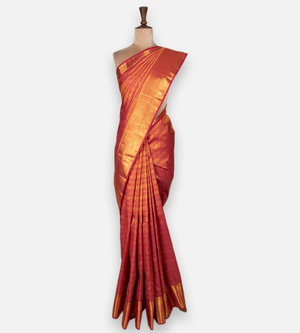 Pink Kanchipuram Silk Saree
