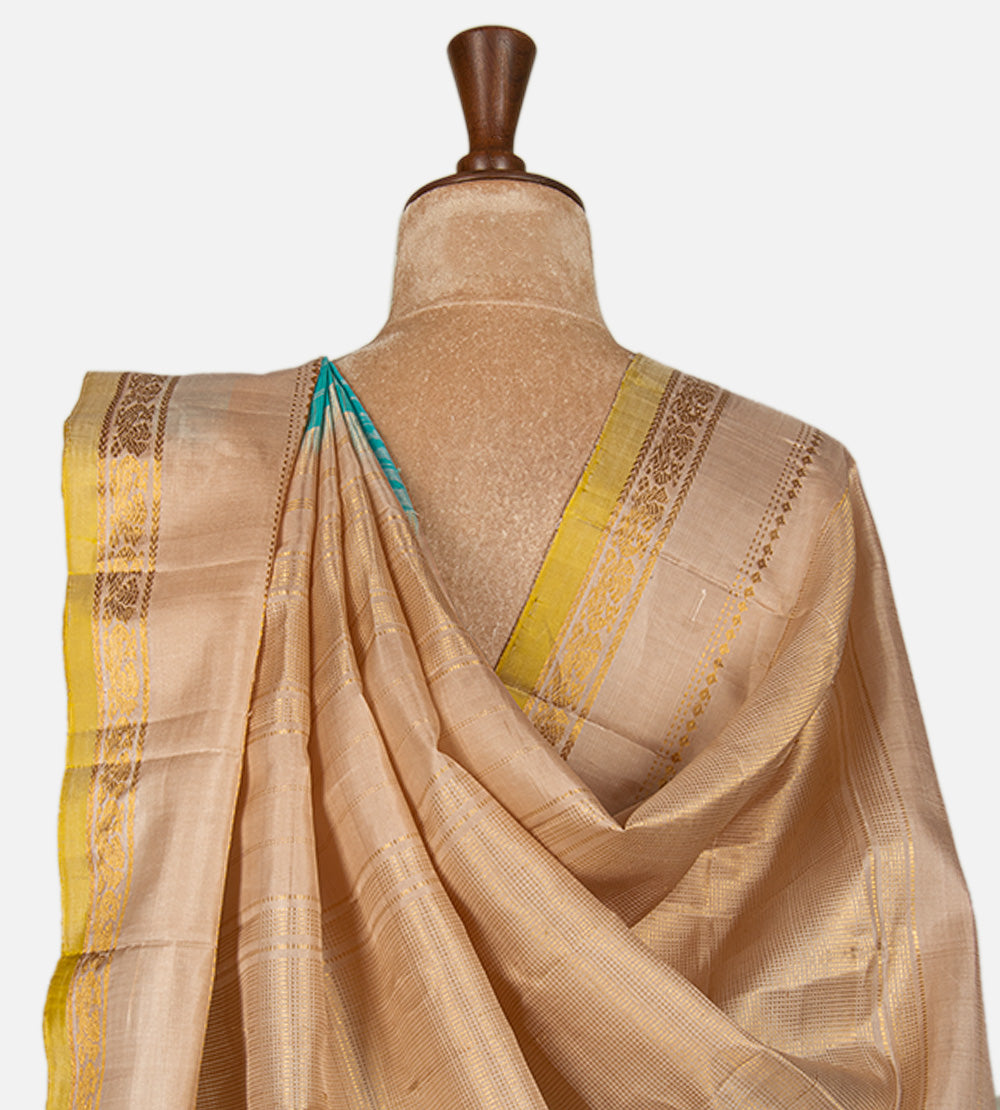 Blue Gadwal Silk Saree