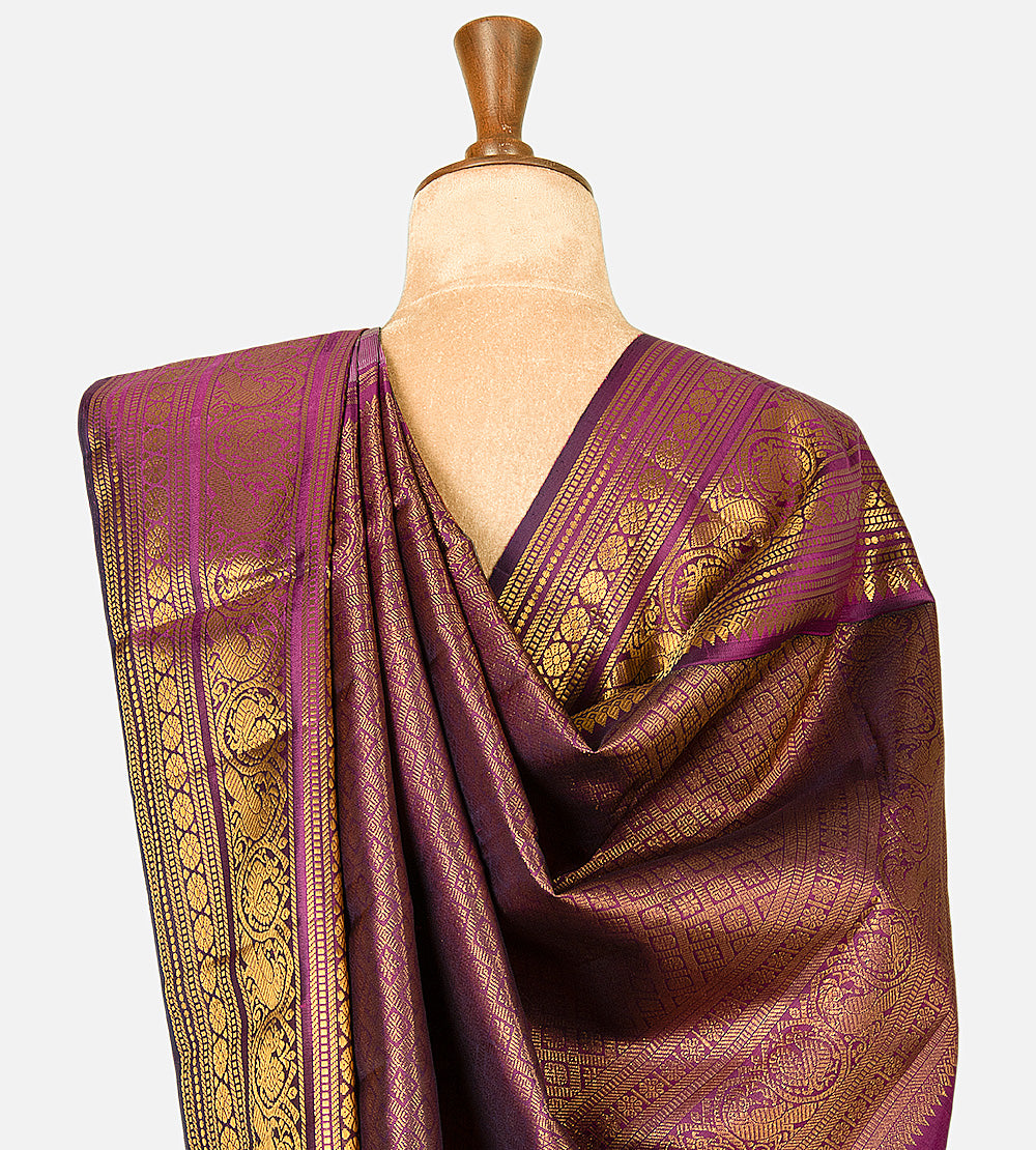 Mint Green Kanchipuram Silk Saree