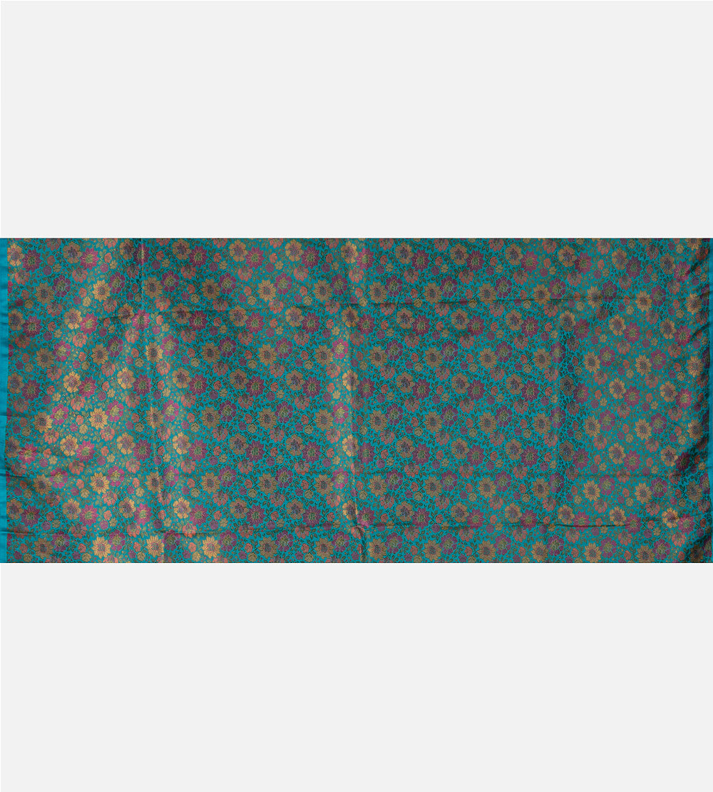 Blue Tissue Organza Saree