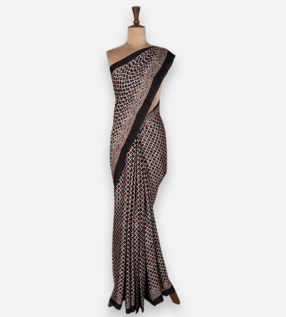 Black Modal Silk Saree