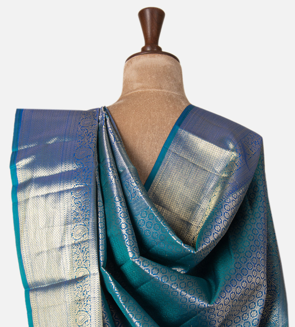 Blue Kanchipuram Silk Saree