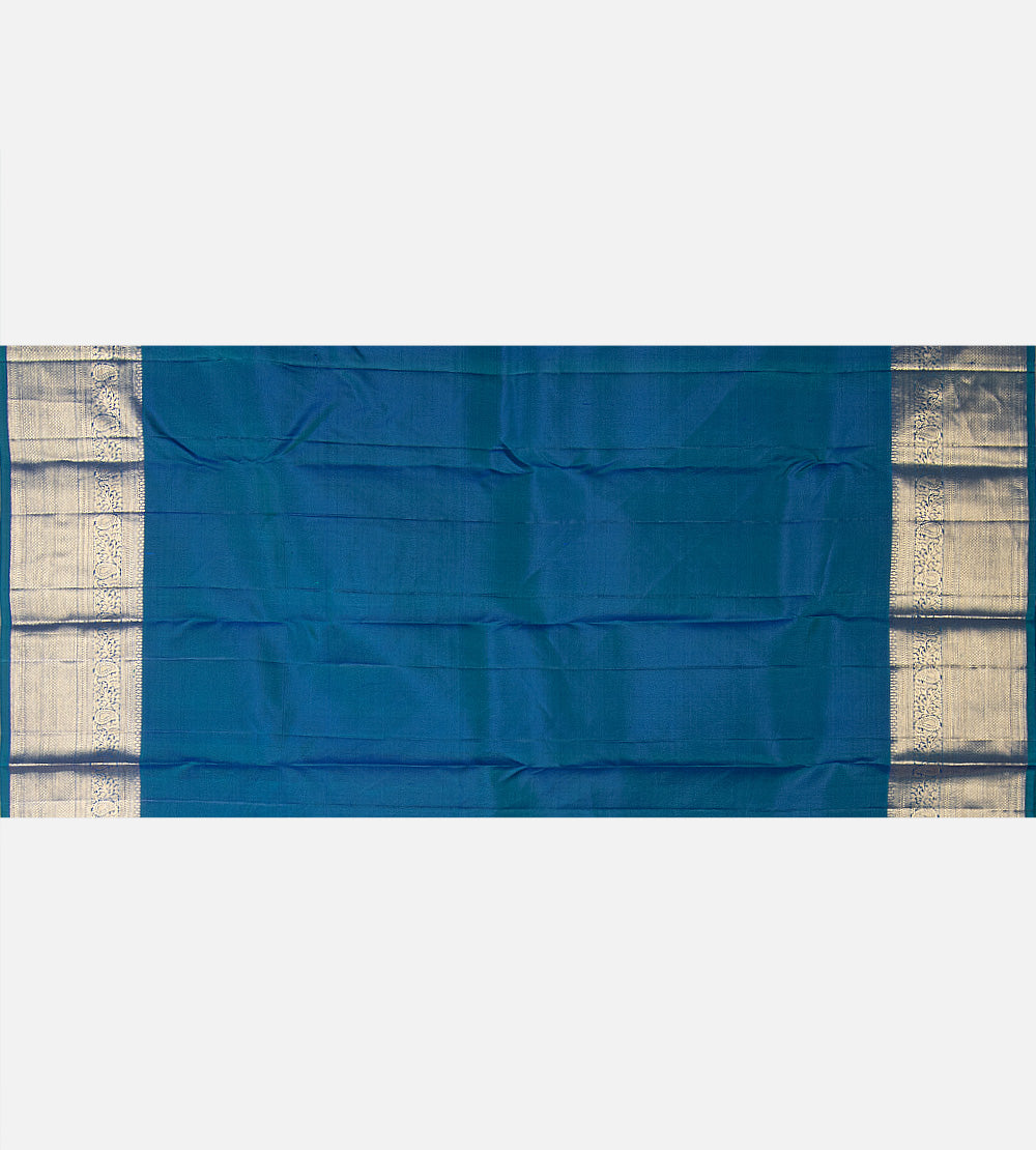 Blue Kanchipuram Silk Saree