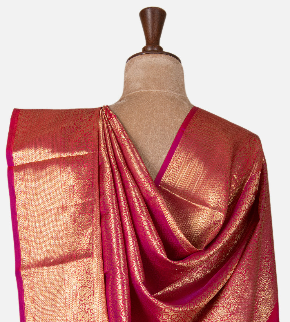 Pink Kanchipuram Silk Saree