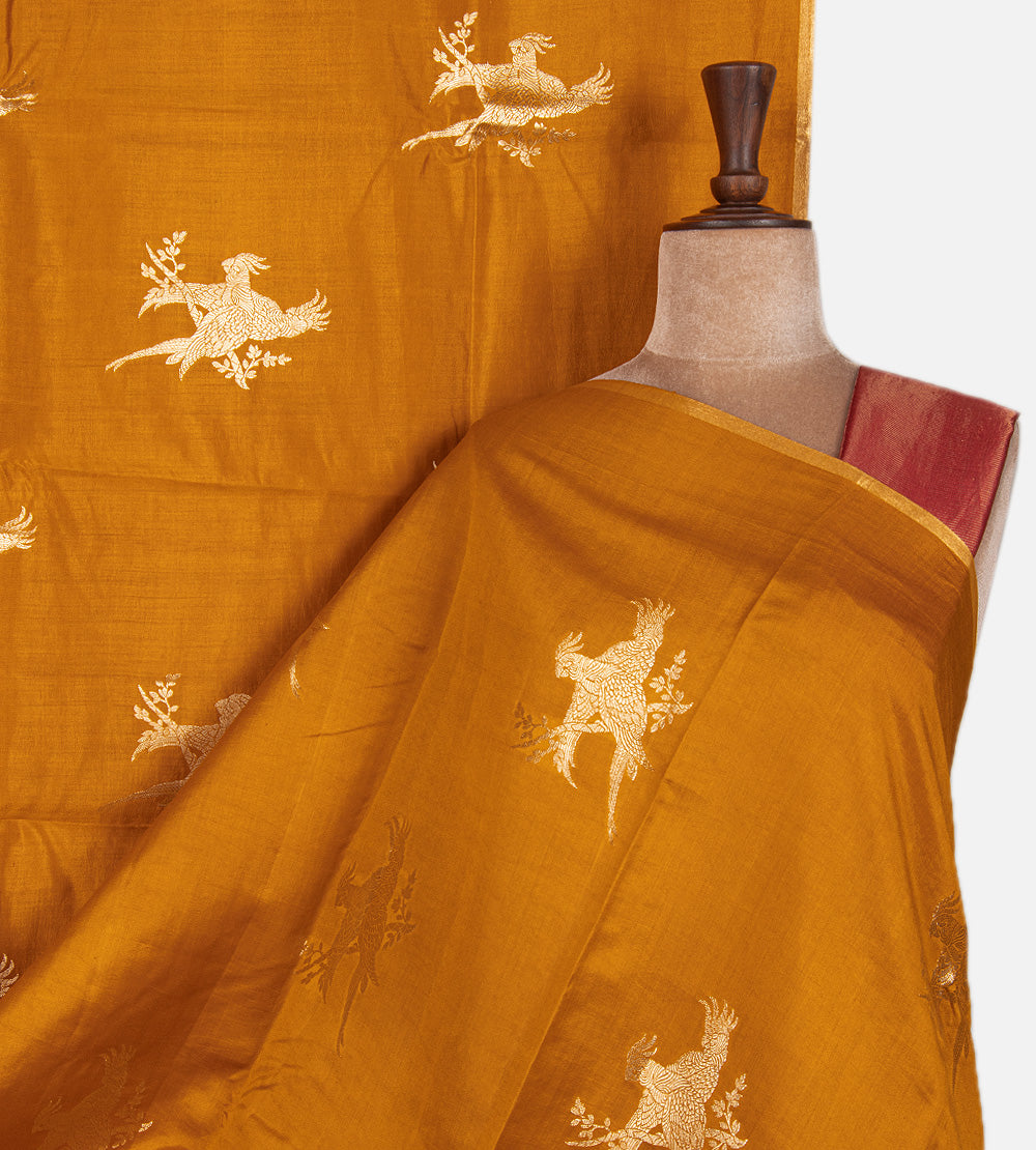 Yellow Chaniya Silk Saree