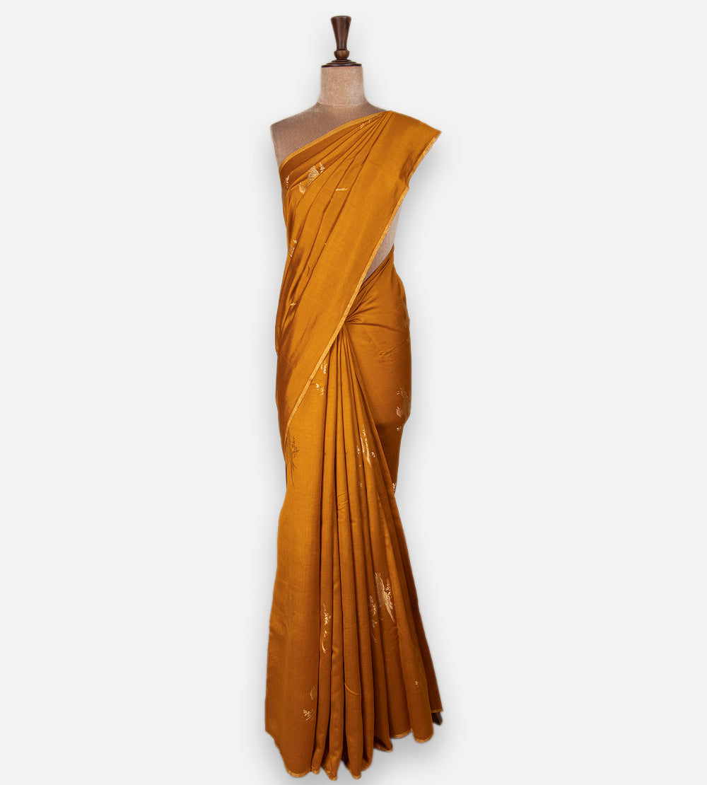 Yellow Chaniya Silk Saree