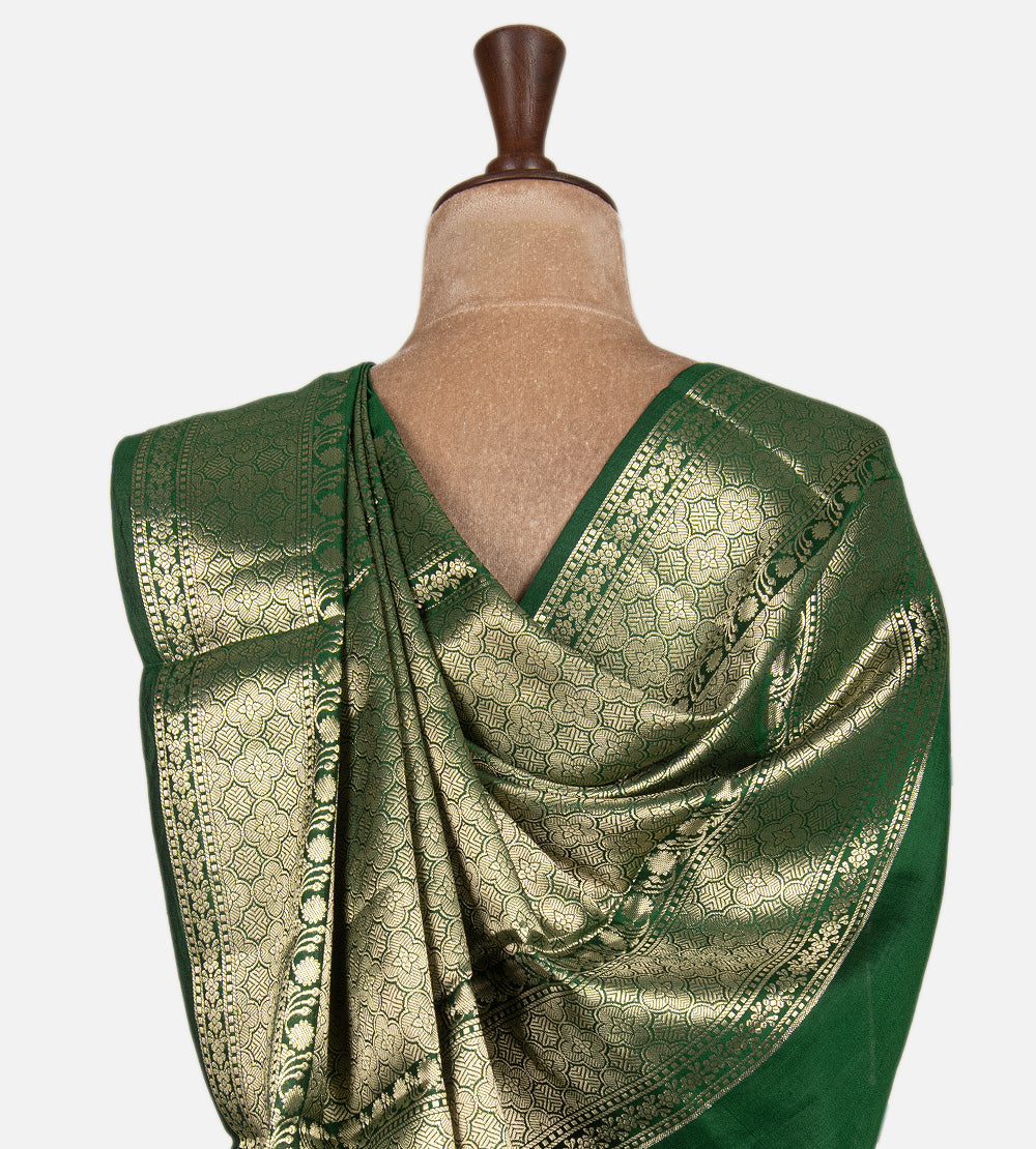 Green Chaniya Silk Saree