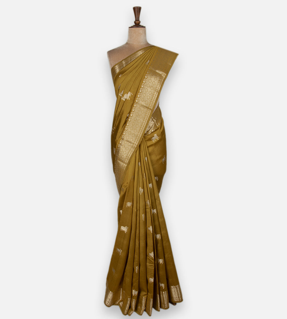 Gold Colour Chaniya Silk Saree