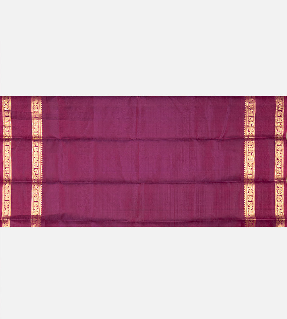 Violet Kanchipuram Silk Saree