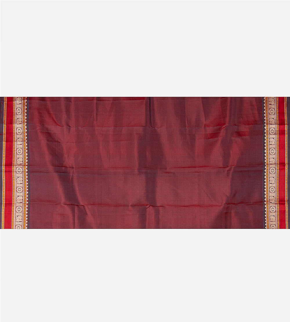Peach Kanchipuram Silk Saree