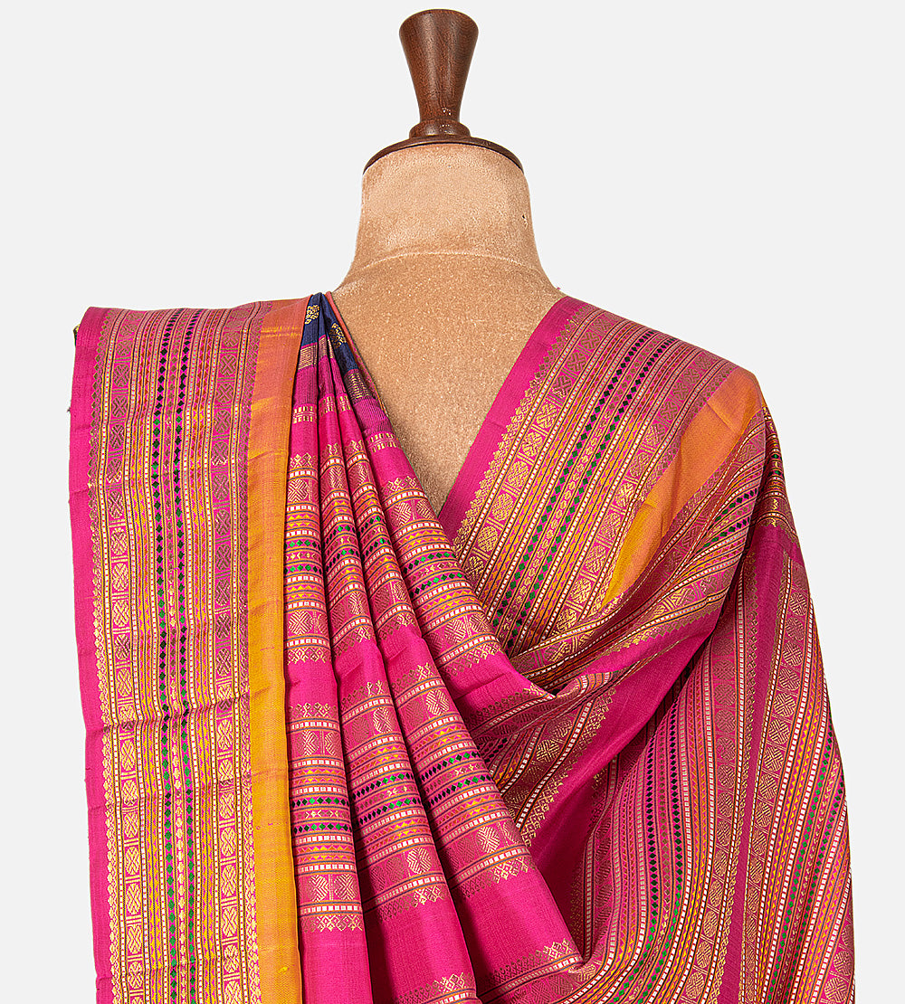 Blue Kanchipuram Silk Saree
