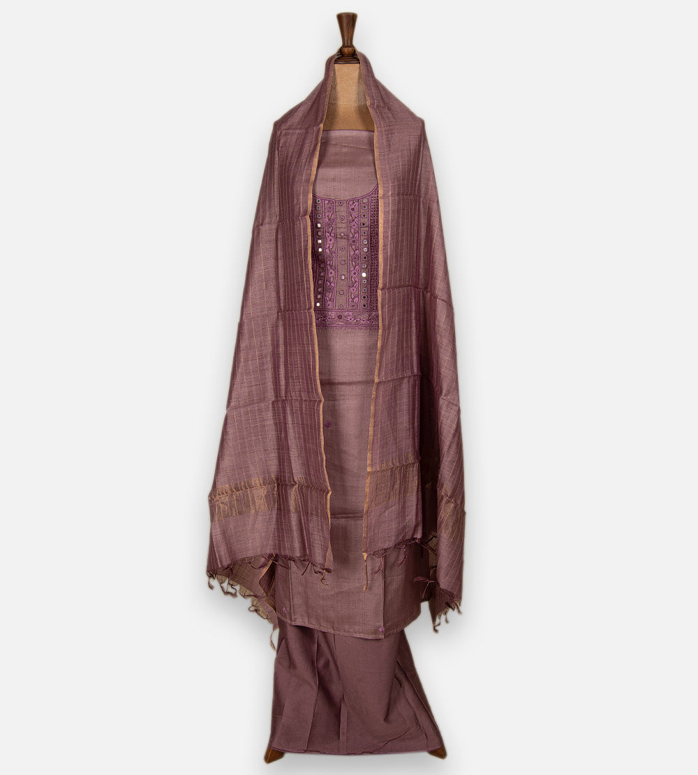 Mauve Tussar Salwar
