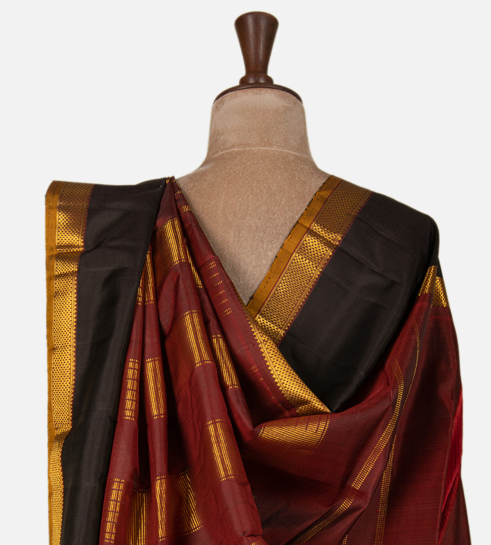 Grey Kanchipuram Silk Saree