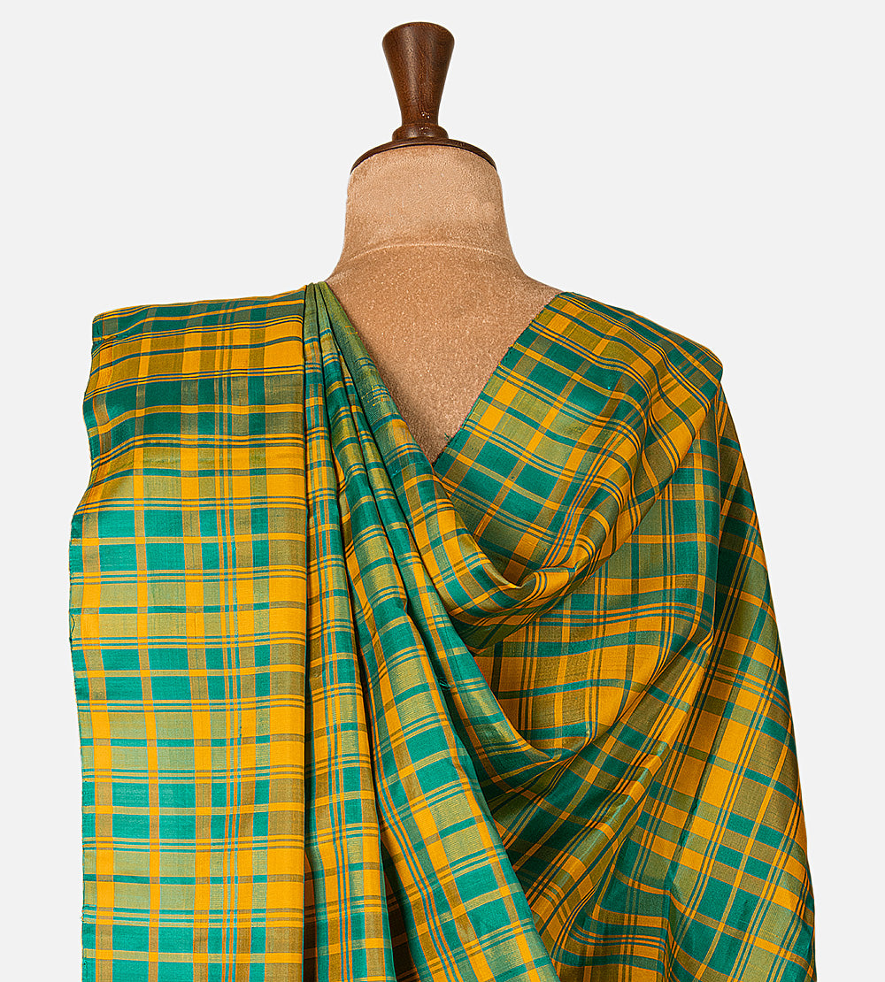 Green Gadwal Silk Saree
