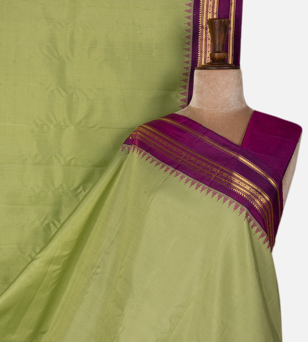 Green Gadwal Silk Saree