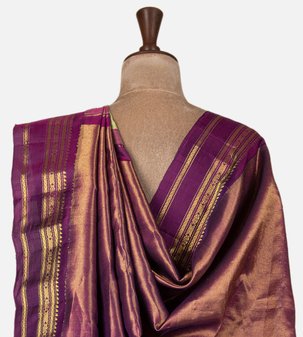 Green Gadwal Silk Saree