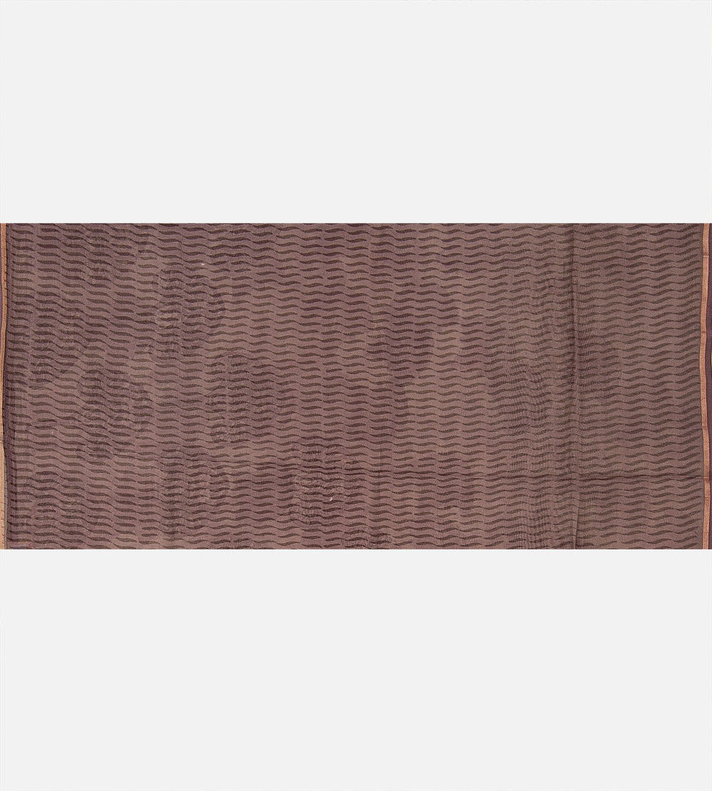 Aubergine Purple Chanderi Cotton Saree